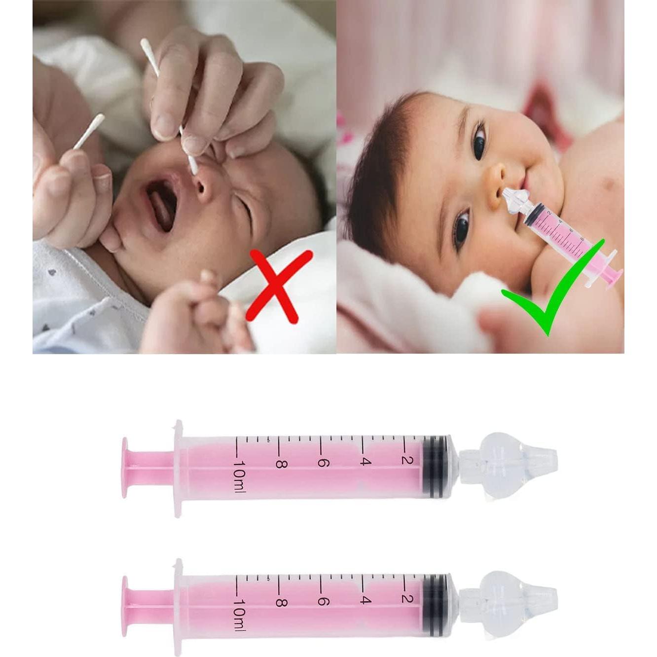 Irrigador Nasal Portátil HuGuWdy 10ml para Bebés Rosa