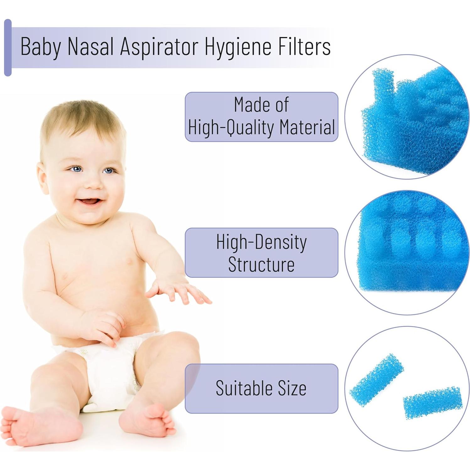 Filtros de Higiene para Aspirador Nasal Bebé Mr. Pen - 100 Unidades