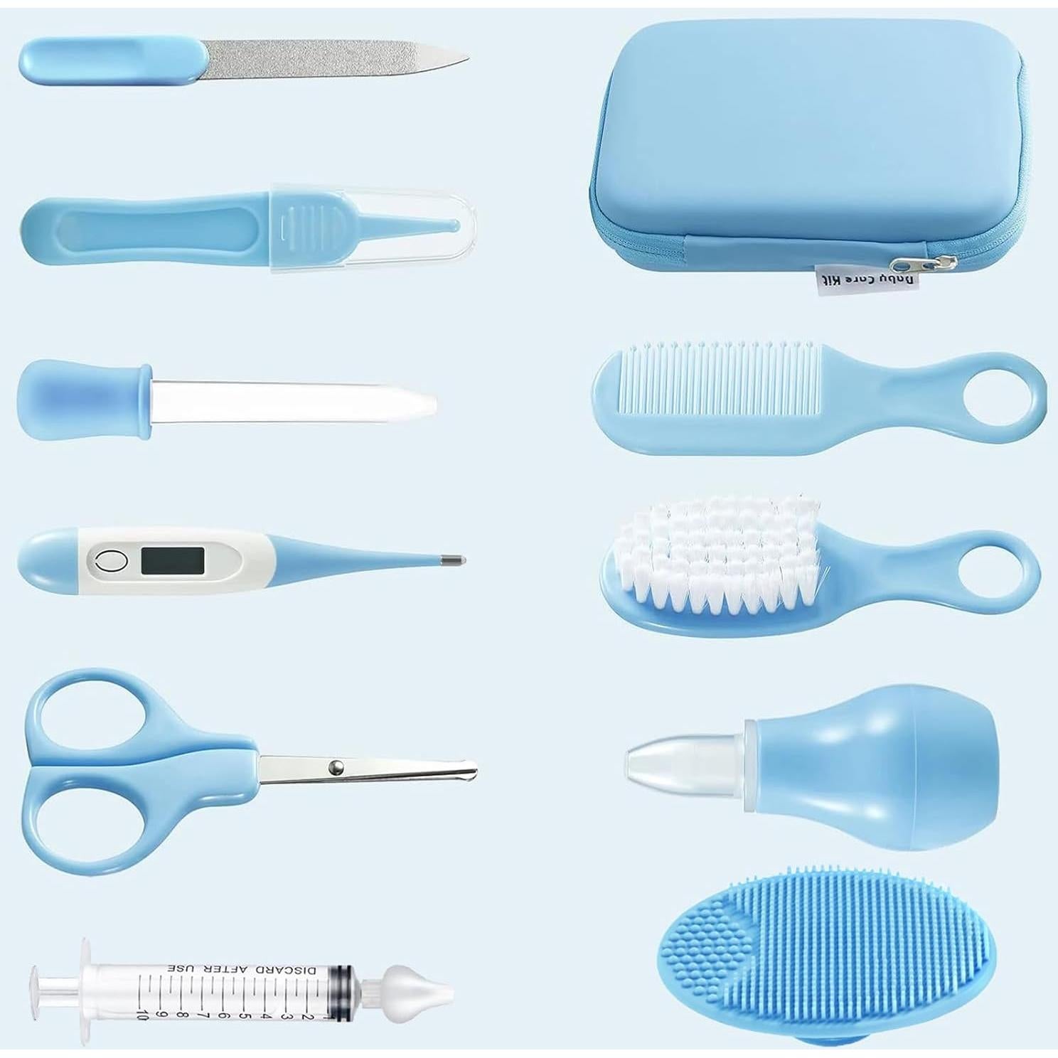 Kit de Cuidado para Bebés PandaEar - Set 10 en 1 Azul