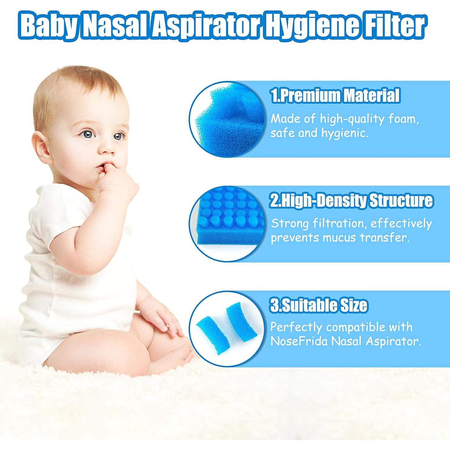 Esponjas de Higiene para Aspirador Nasal Qunlions - 200 Unidades