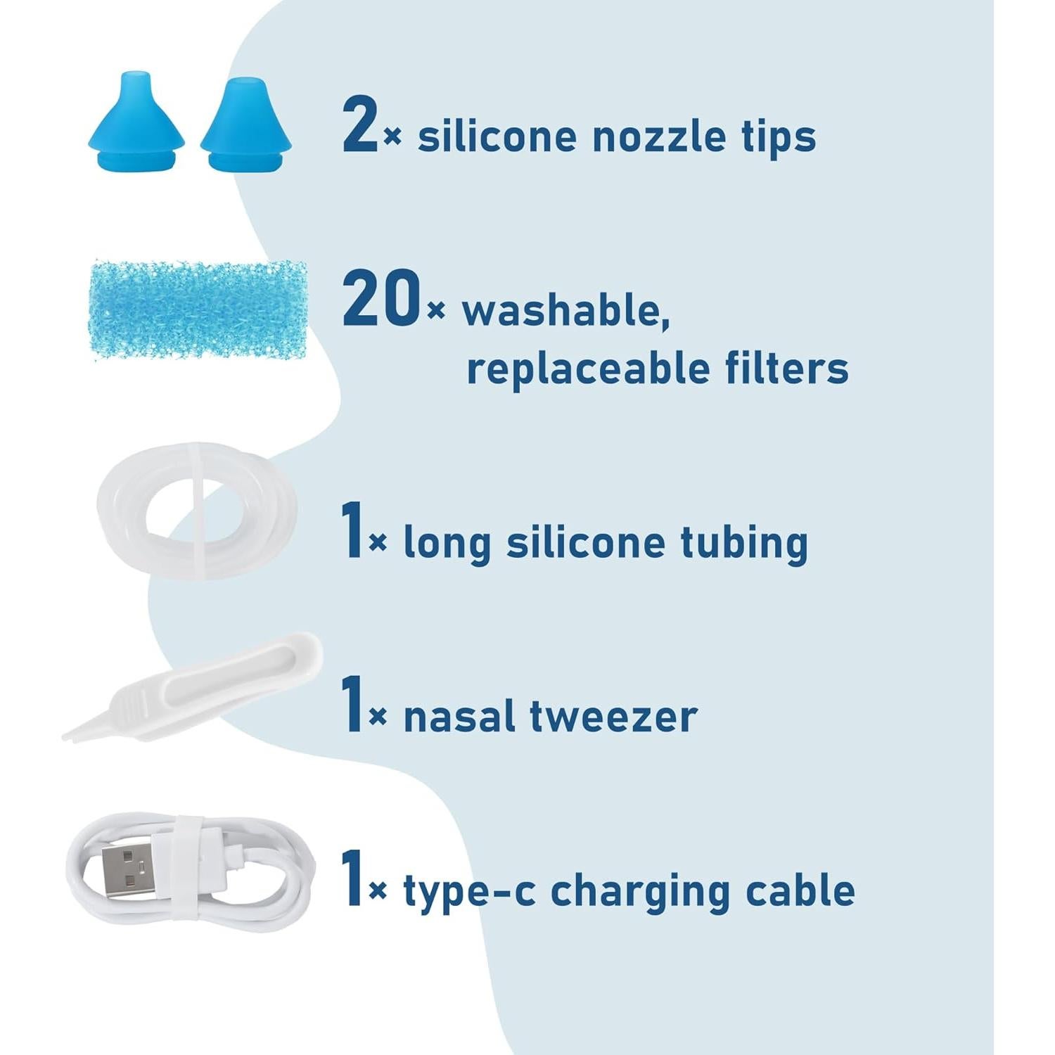 Piezas de Repuesto Aspirador Nasal NosePro SnotMax OEM