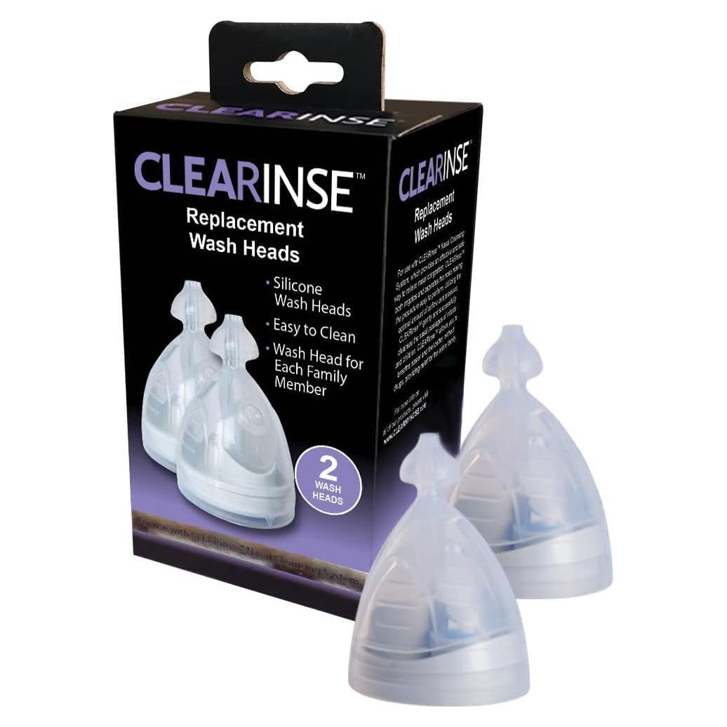 Aspirador Nasal CLEARinse con 2 Cabezas de Lavado Reutilizables