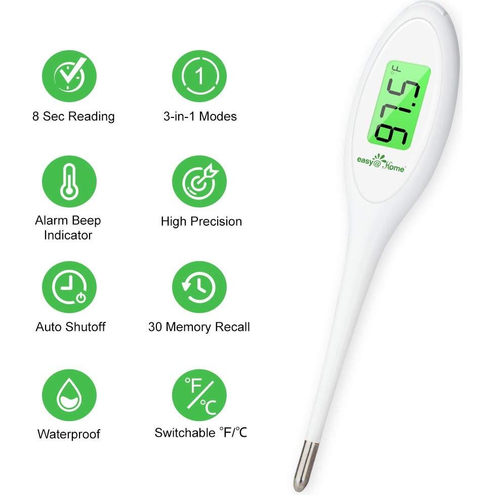Termómetro Digital Oral Easy@Home EMT-A12 Lectura Rápida 8s