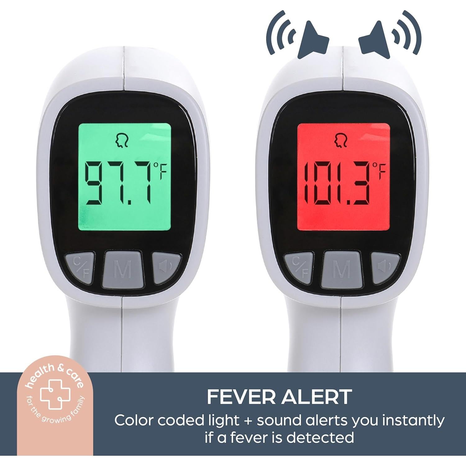 Termómetro Digital Sin Contacto Dreambaby L342 - Alerta de Fiebre, Memoria 20 Lecturas