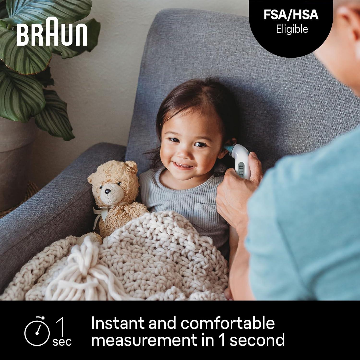 Termómetro Digital de Oído Braun ThermoScan 4 - Precisión Rápida y Codificada por Color