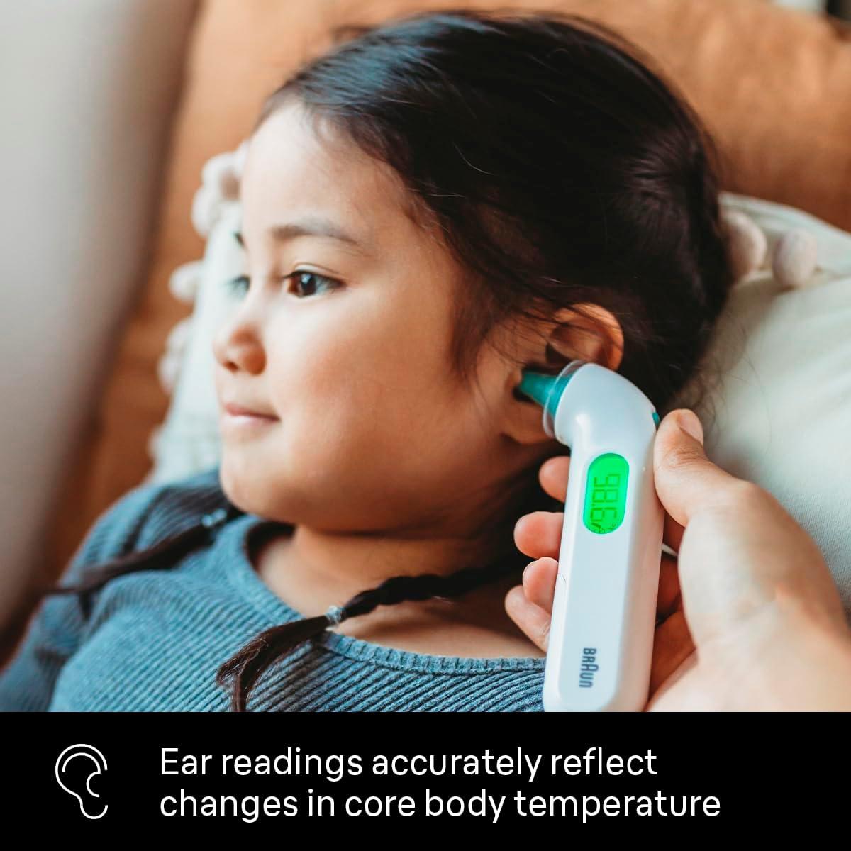 Termómetro Digital de Oído Braun ThermoScan 4 - Precisión Rápida y Codificada por Color