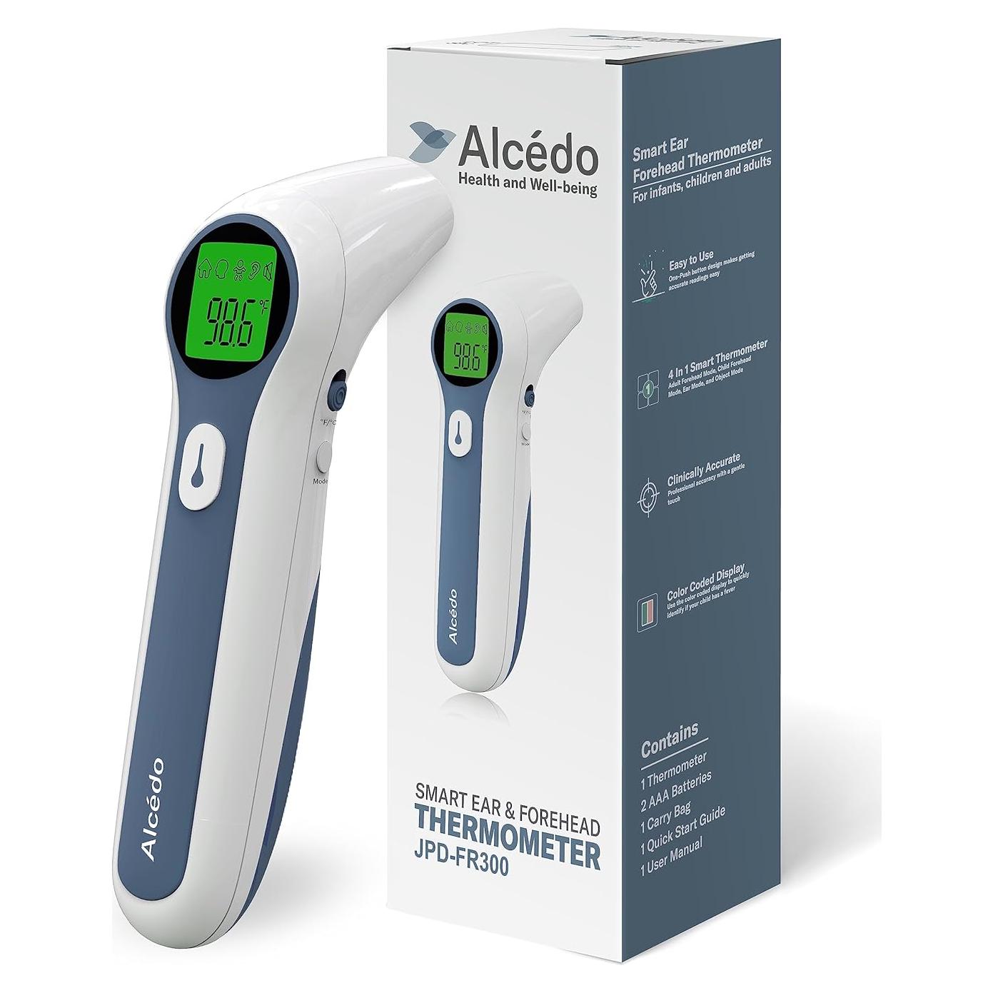 Termómetro Digital Infrarrojo Alcedo para Frente y Oído