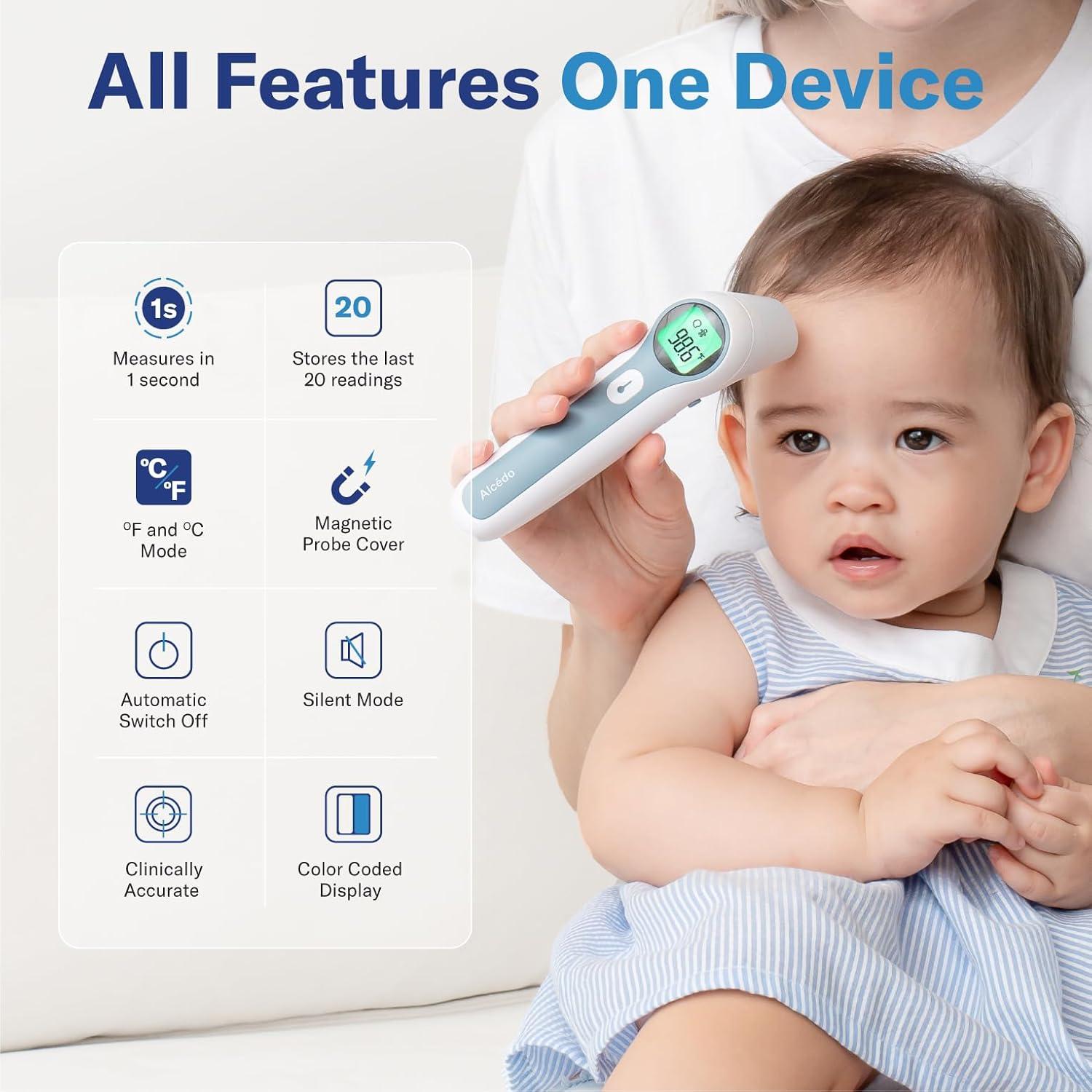 Termómetro Digital Infrarrojo Alcedo para Frente y Oído