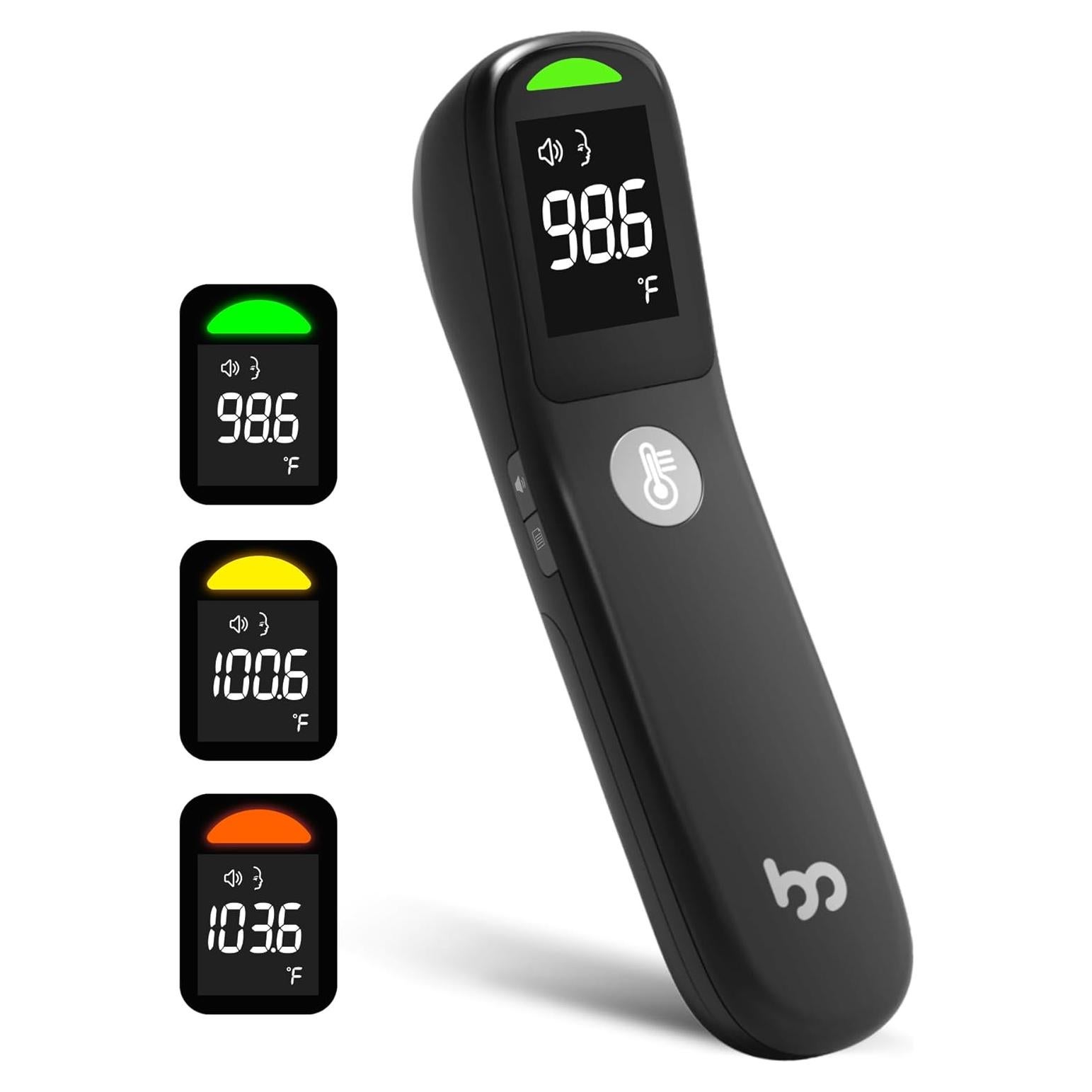 Termómetro Digital Infrarrojo Femometer Family Negro - Preciso y Rápido