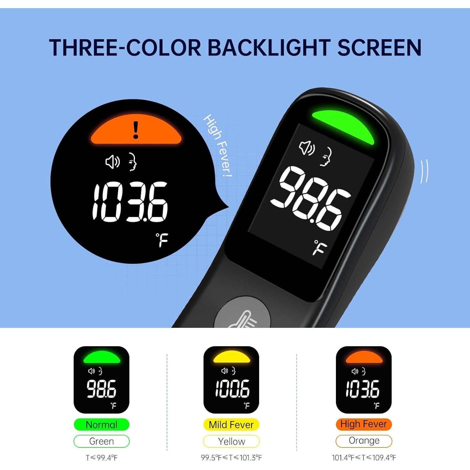 Termómetro Digital Infrarrojo Femometer Family Negro - Preciso y Rápido
