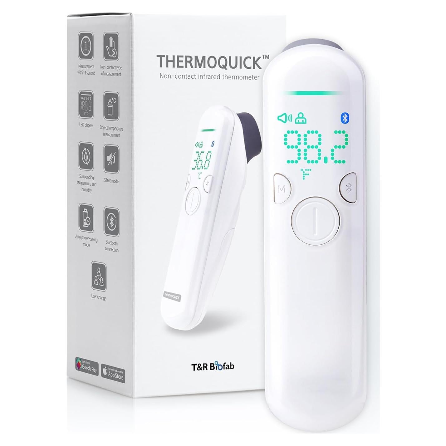 Termómetro Higrómetro 3-en-1 ThermoQuick MT-3000 Sin Contacto