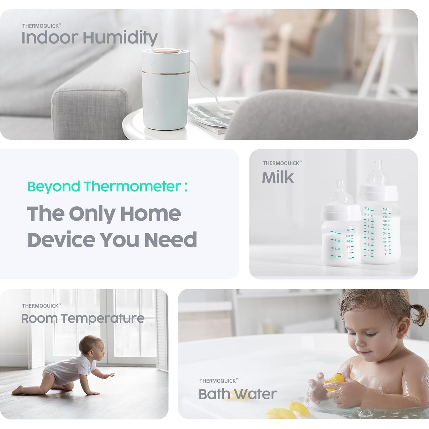 Termómetro Higrómetro 3-en-1 ThermoQuick MT-3000 Sin Contacto