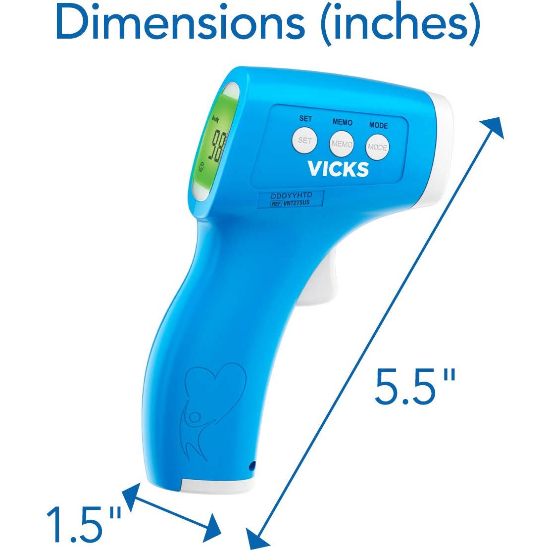 Termómetro Infrarrojo Sin Contacto Vicks VNT275 - Rápido y Preciso