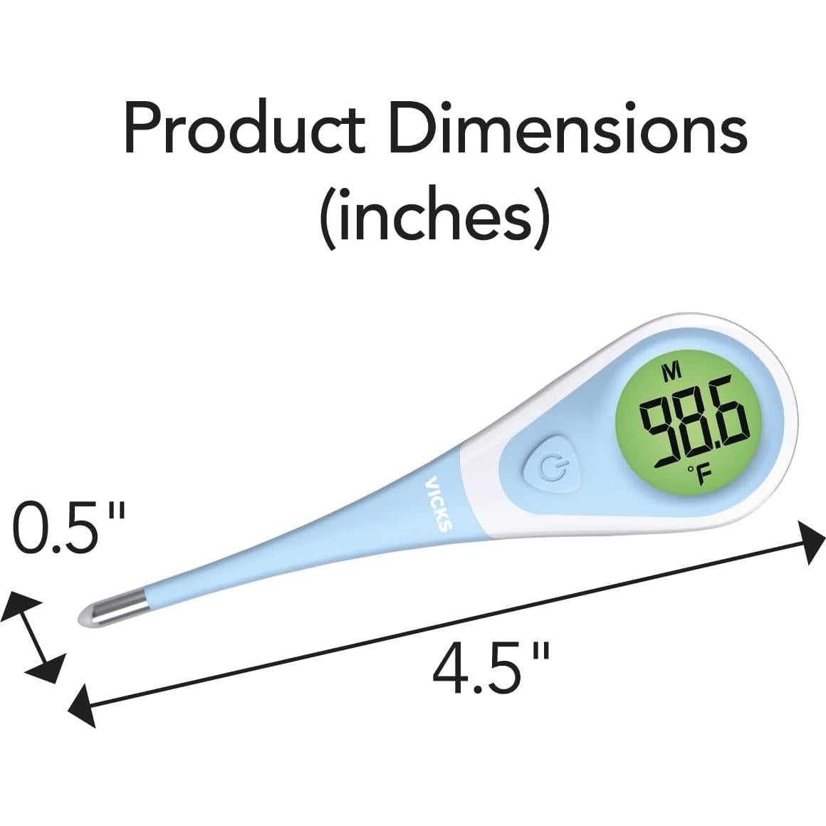 Termómetro Digital Vicks ComfortFlex - Lectura Rápida 8 Segundos
