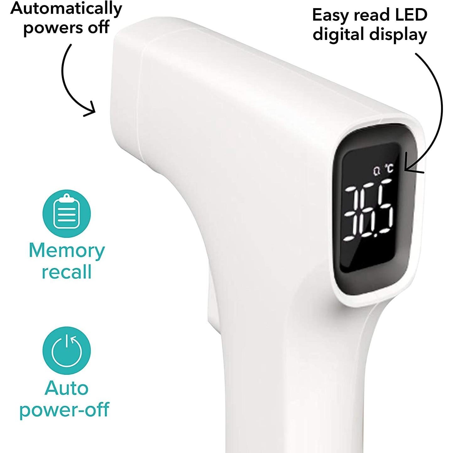 Termómetro Infrarrojo Sin Contacto Dr. Talbot Blanco LED