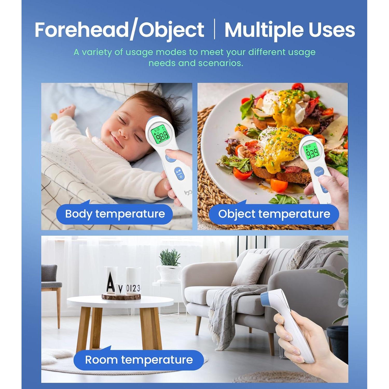 Termómetro Digital Sin Contacto Femometer DET-306 para Adultos y Niños