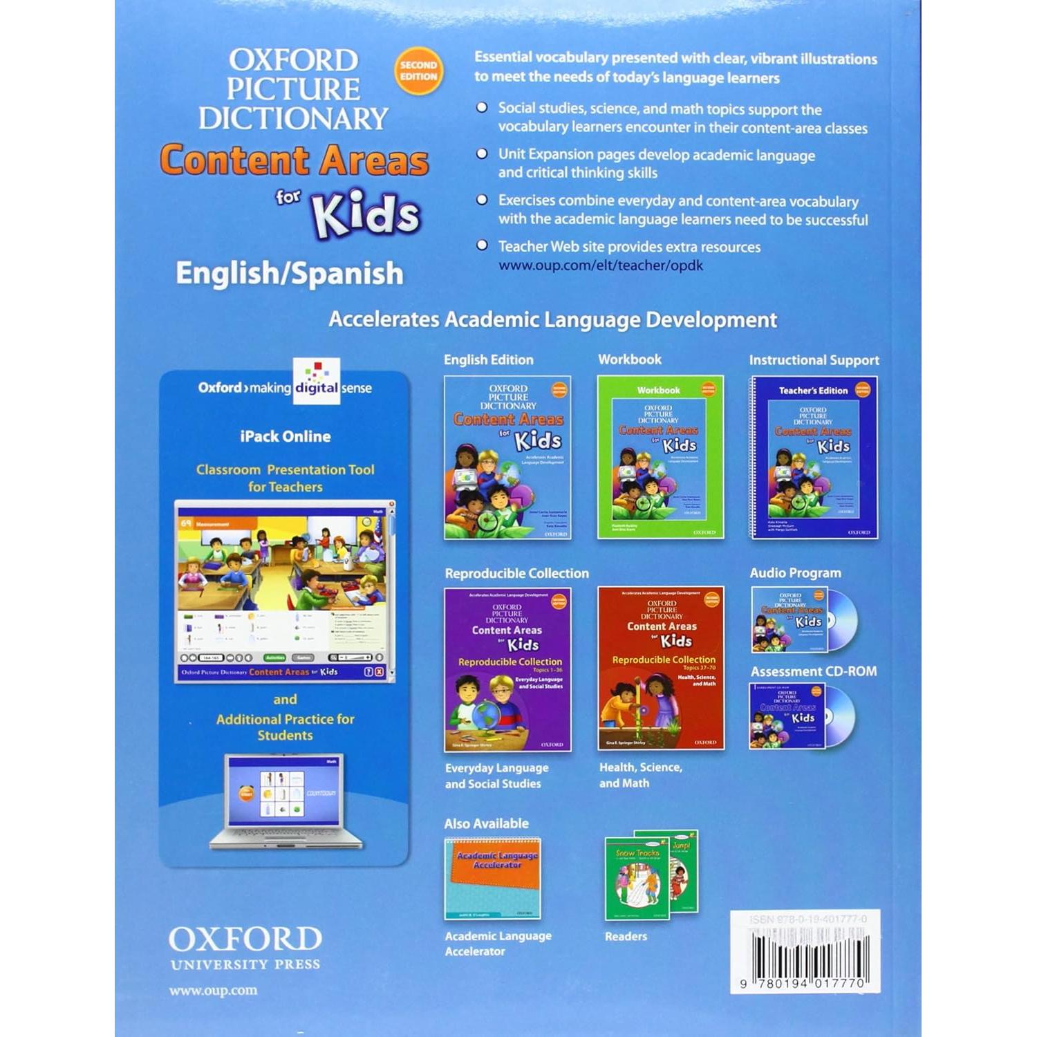 Oxford Picture Dictionary Content Area for Kids English-Spanish Dictionary