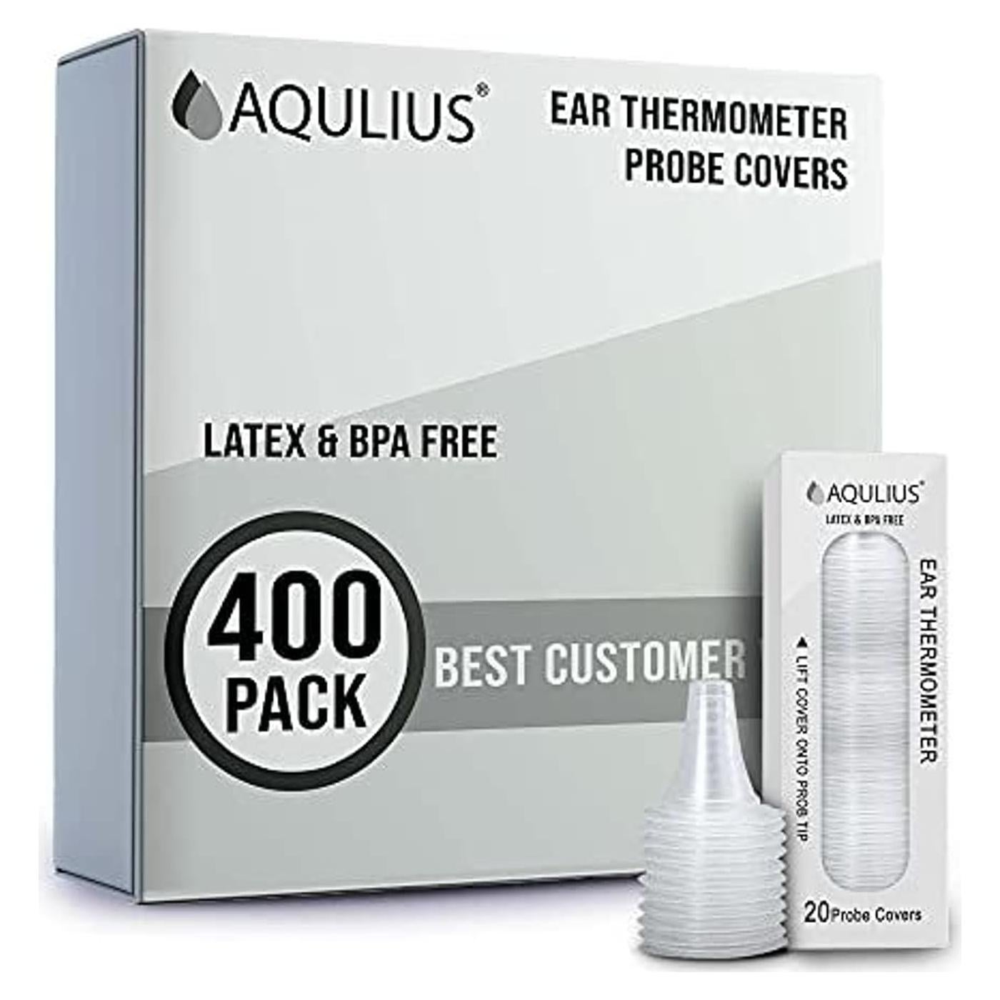400 Fundas Desechables para Termómetros de Oído Aqulius - Grado Médico