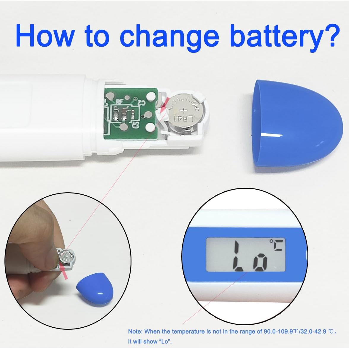 Termómetro Digital Oral BESTWYA 4 Piezas con Baterías LR41
