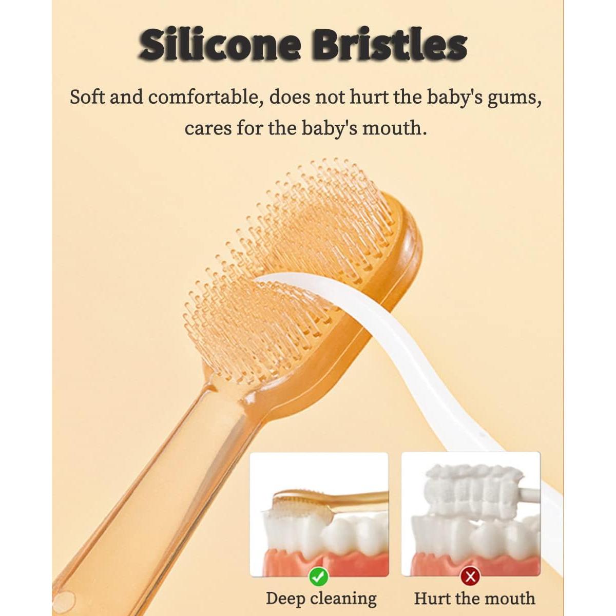 Juego de Cepillos de Dientes FOKiiBO para Bebés 0-18M