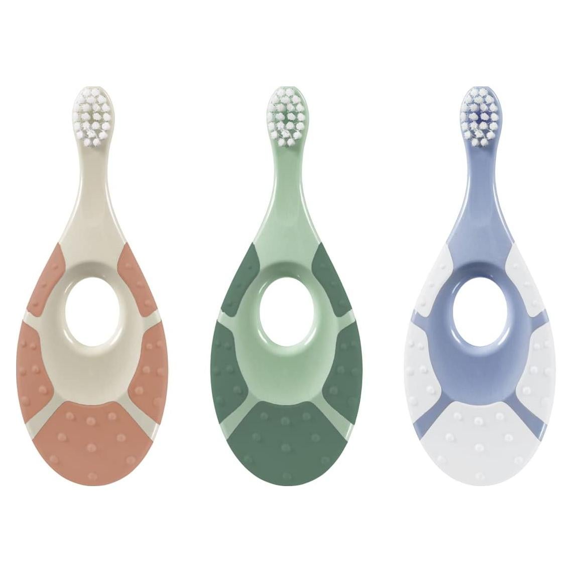 Cepillo de Dientes Jordan Green Clean Bebés 0-2 Años - 3 Unidades