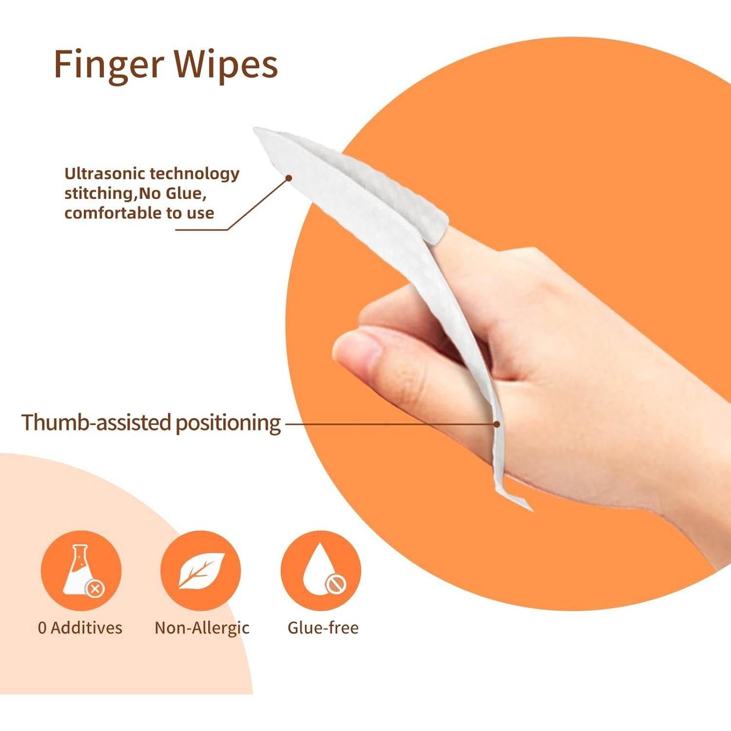 Limpiador de Lengua para Bebés Hranio 32 Pcs Cepillo de Dedo