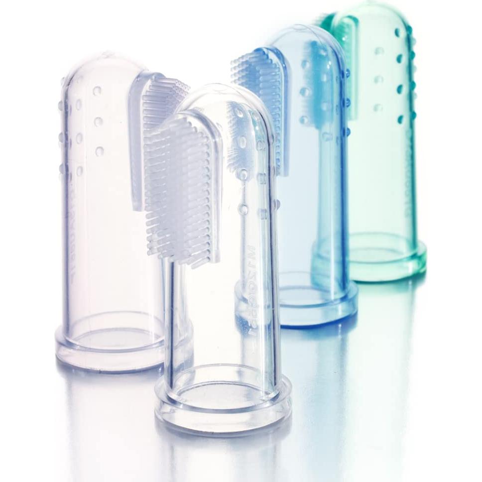 Cepillo de Dedo para Bebés Brilliant - Silicona Suave, 3 Meses+