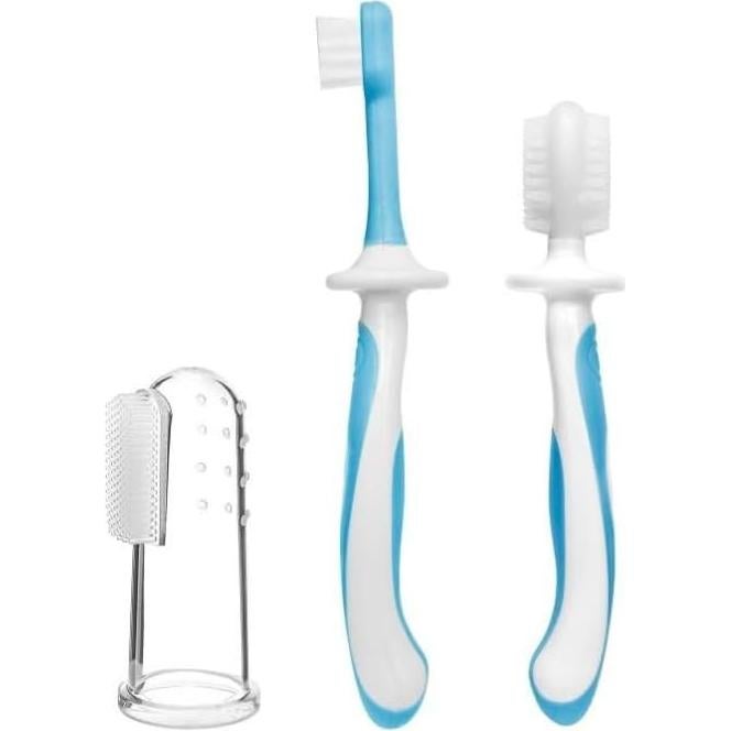 Kit de Cepillos de Dientes para Bebés Sanitral 0-2 Años 3-Pack