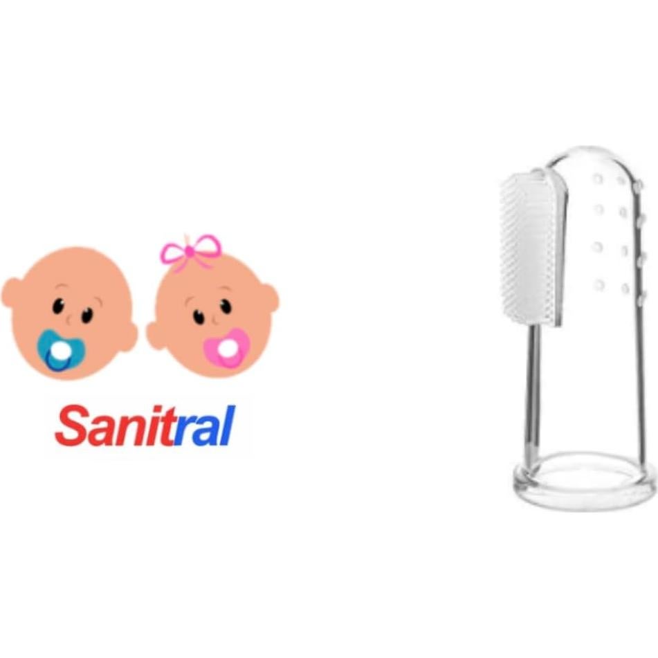 Kit de Cepillos de Dientes para Bebés Sanitral 0-2 Años 3-Pack