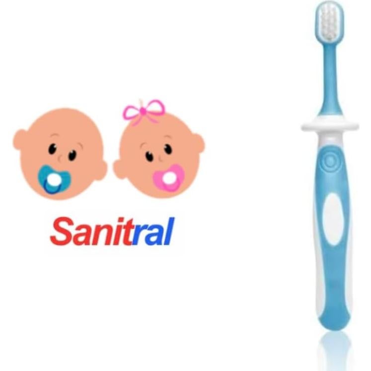 Kit de Cepillos de Dientes para Bebés Sanitral 0-2 Años 3-Pack