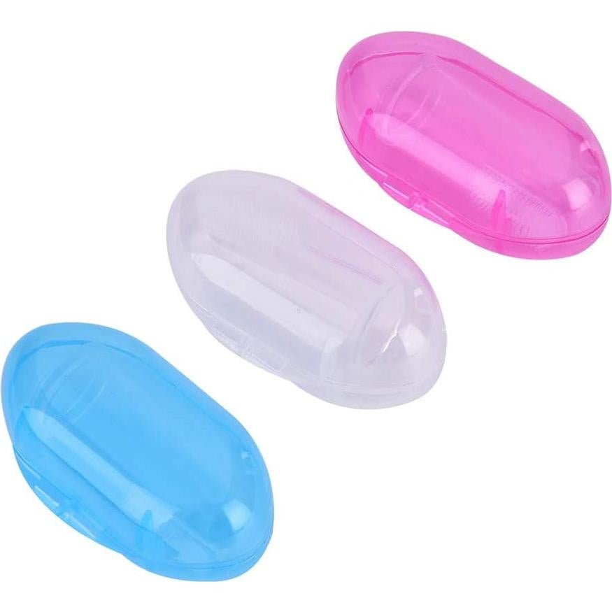 Cepillo de Dedo para Bebé de Silicona con Estuche - 3 Piezas