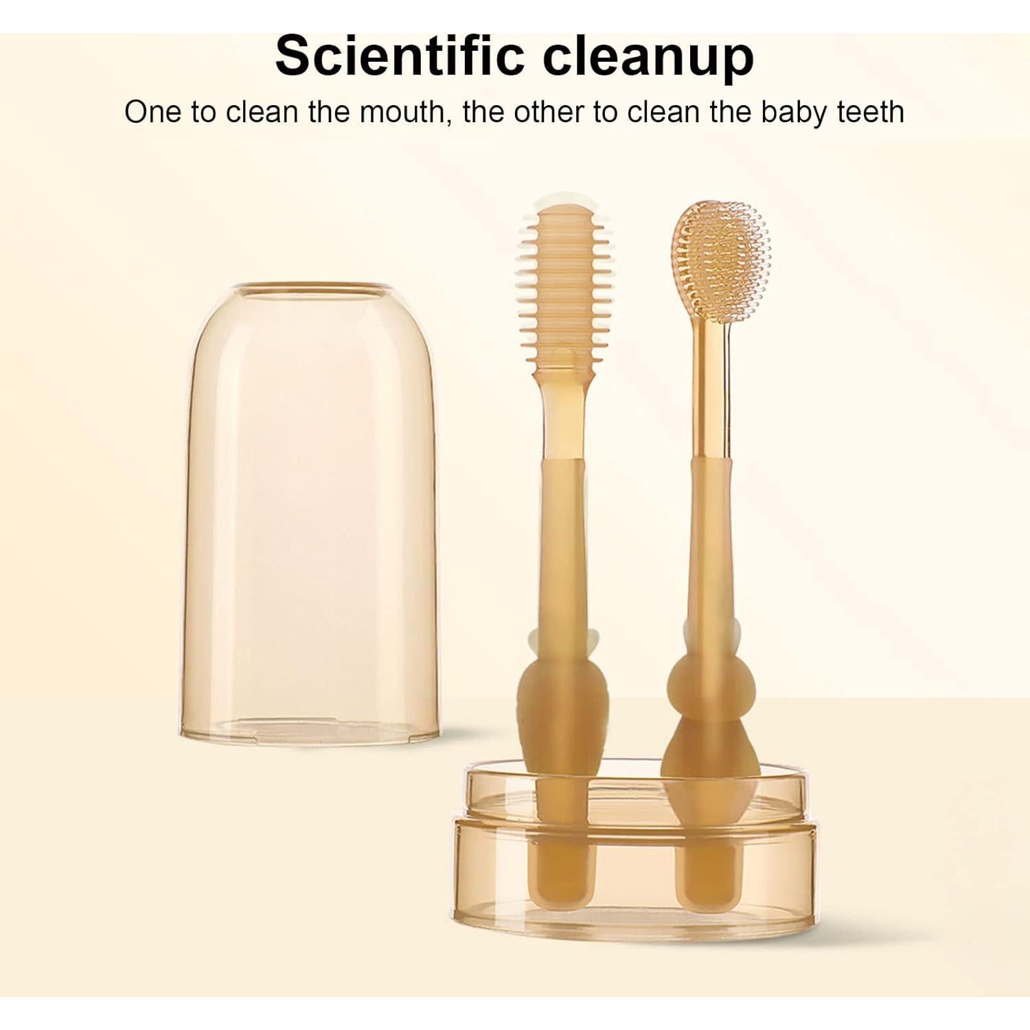 Cepillo de Dientes de Silicona TEUOPIOE para Bebés Suave