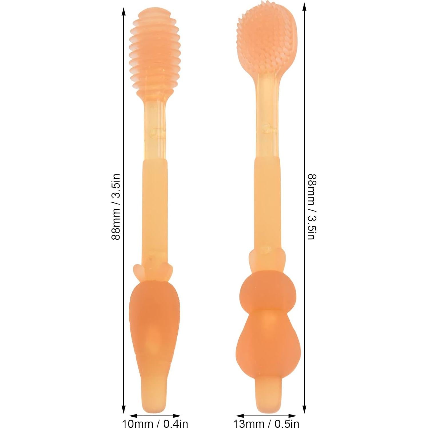Cepillo de Dientes de Silicona TEUOPIOE para Bebés Suave