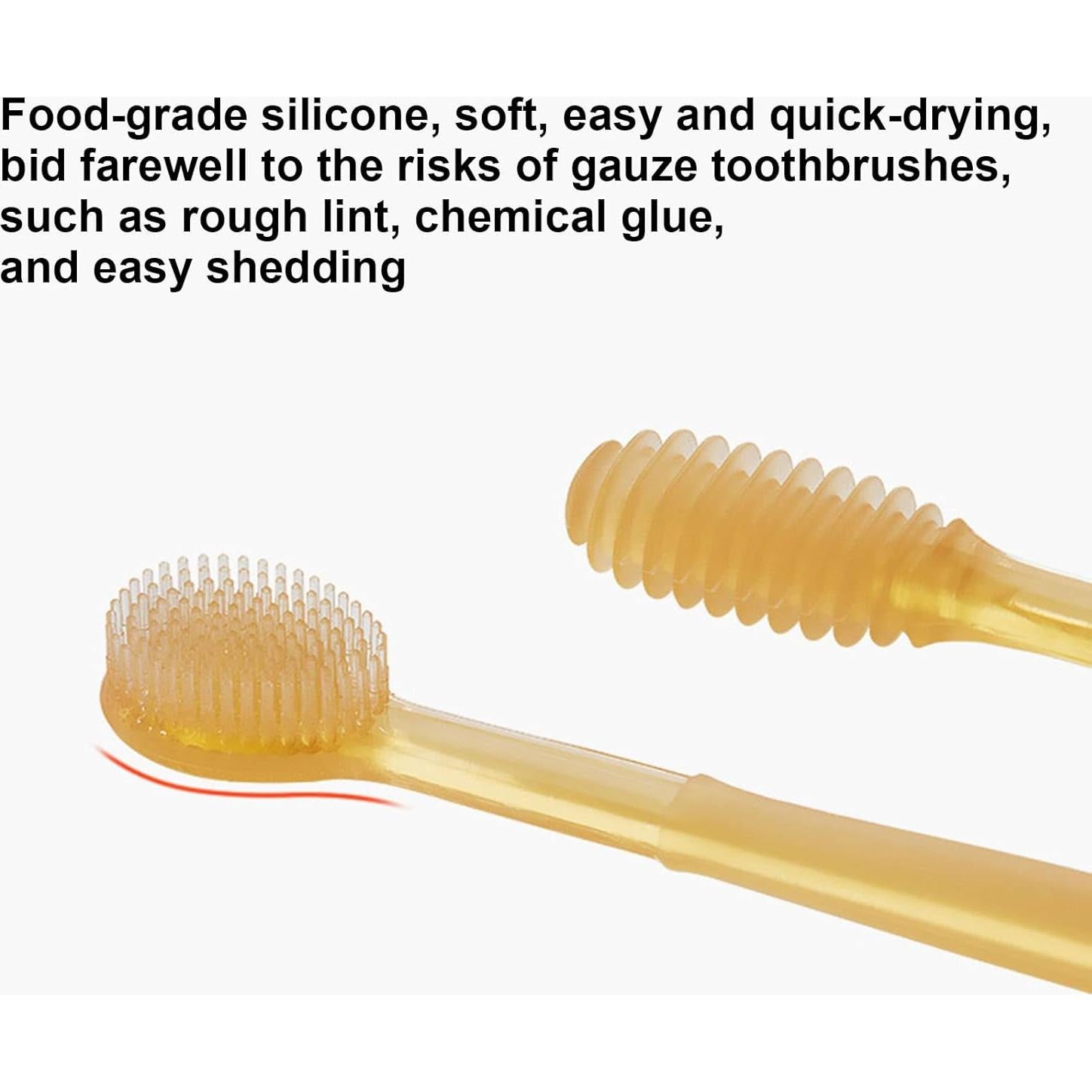 Cepillo de Dientes de Silicona TEUOPIOE para Bebés Suave