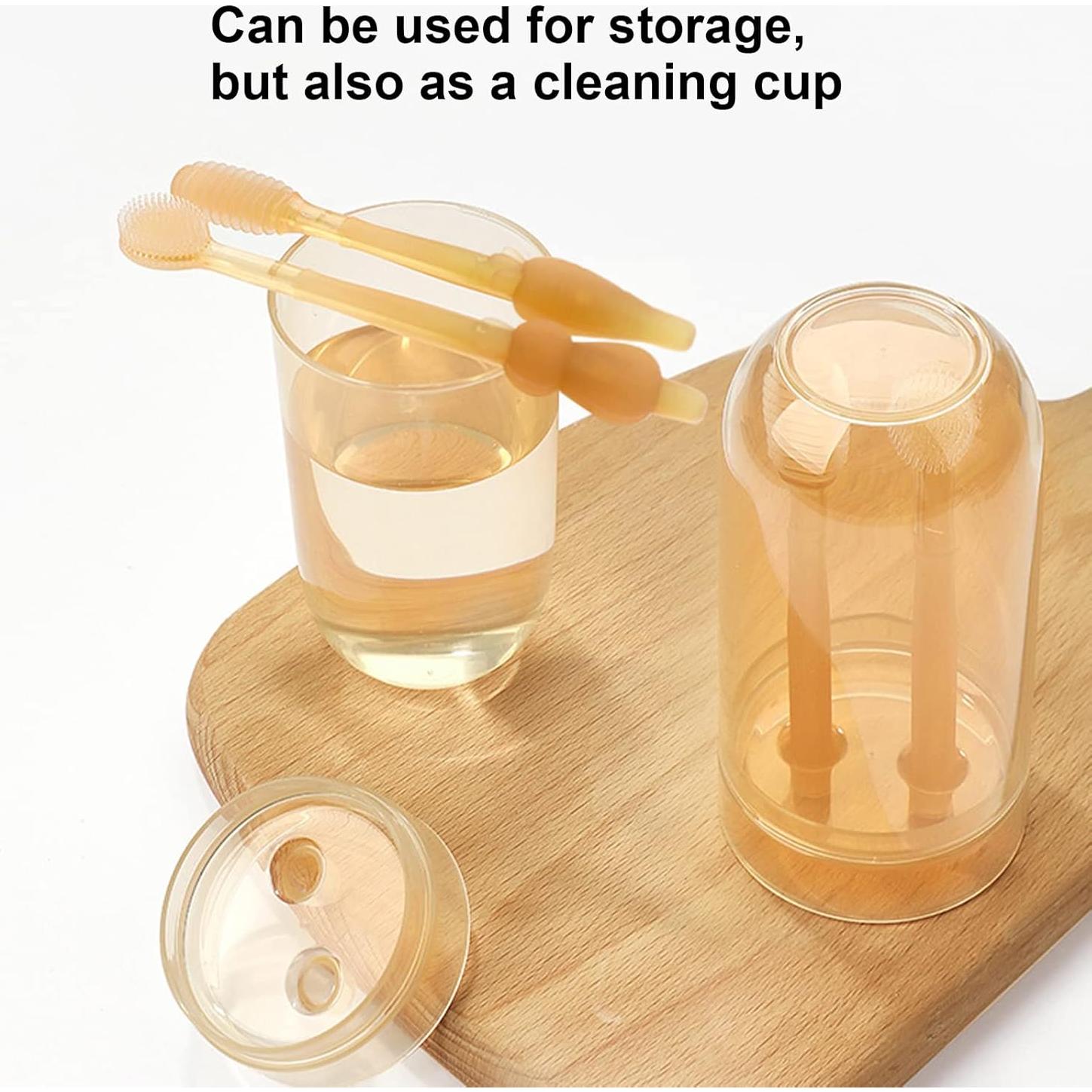 Cepillo de Dientes de Silicona TEUOPIOE para Bebés Suave