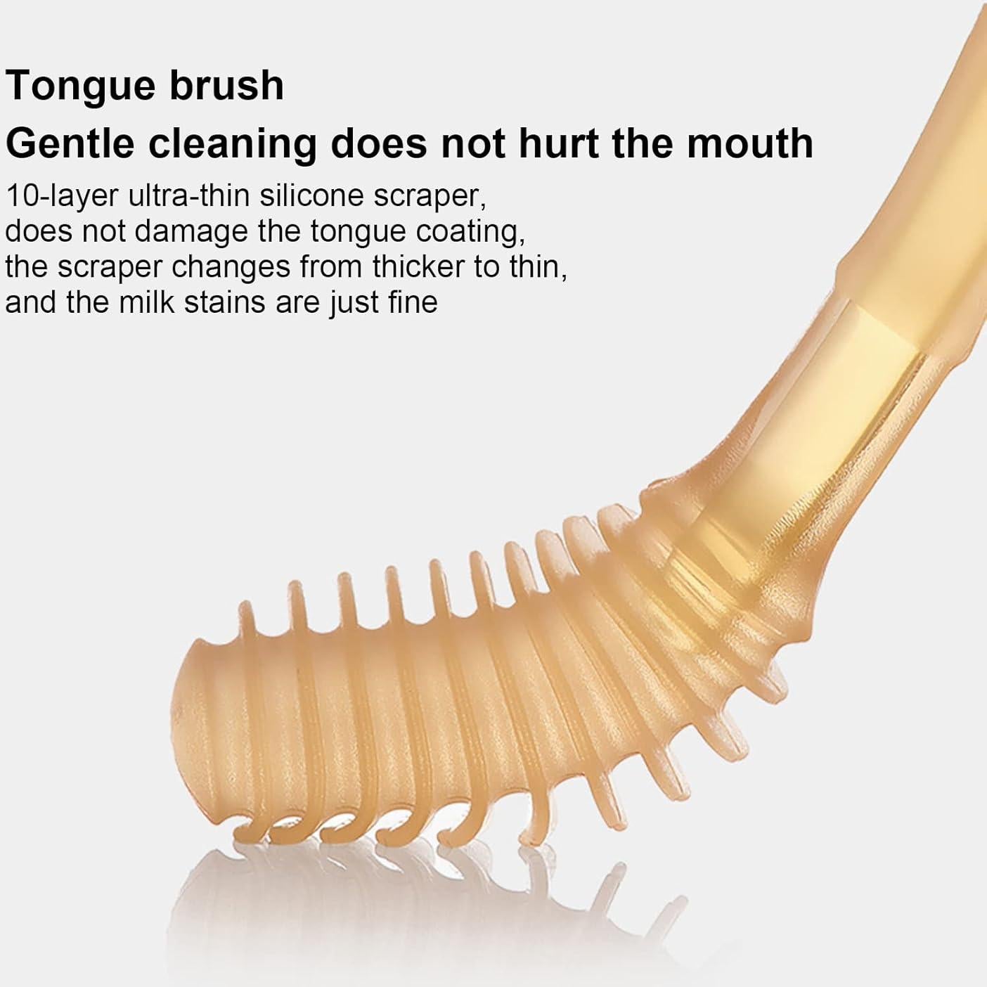 Cepillo de Dientes de Silicona TEUOPIOE para Bebés Suave