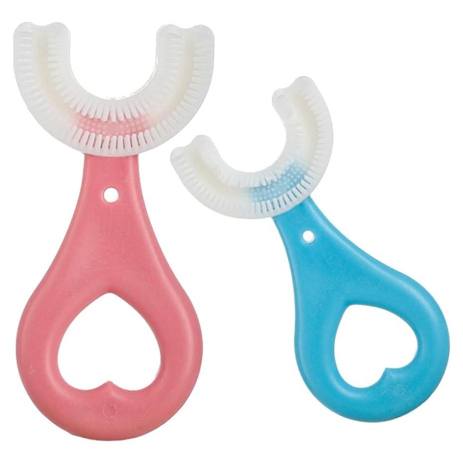 Cepillo de Dientes en Forma de U CLAIOL 2 Pcs Niños 2-6 Años