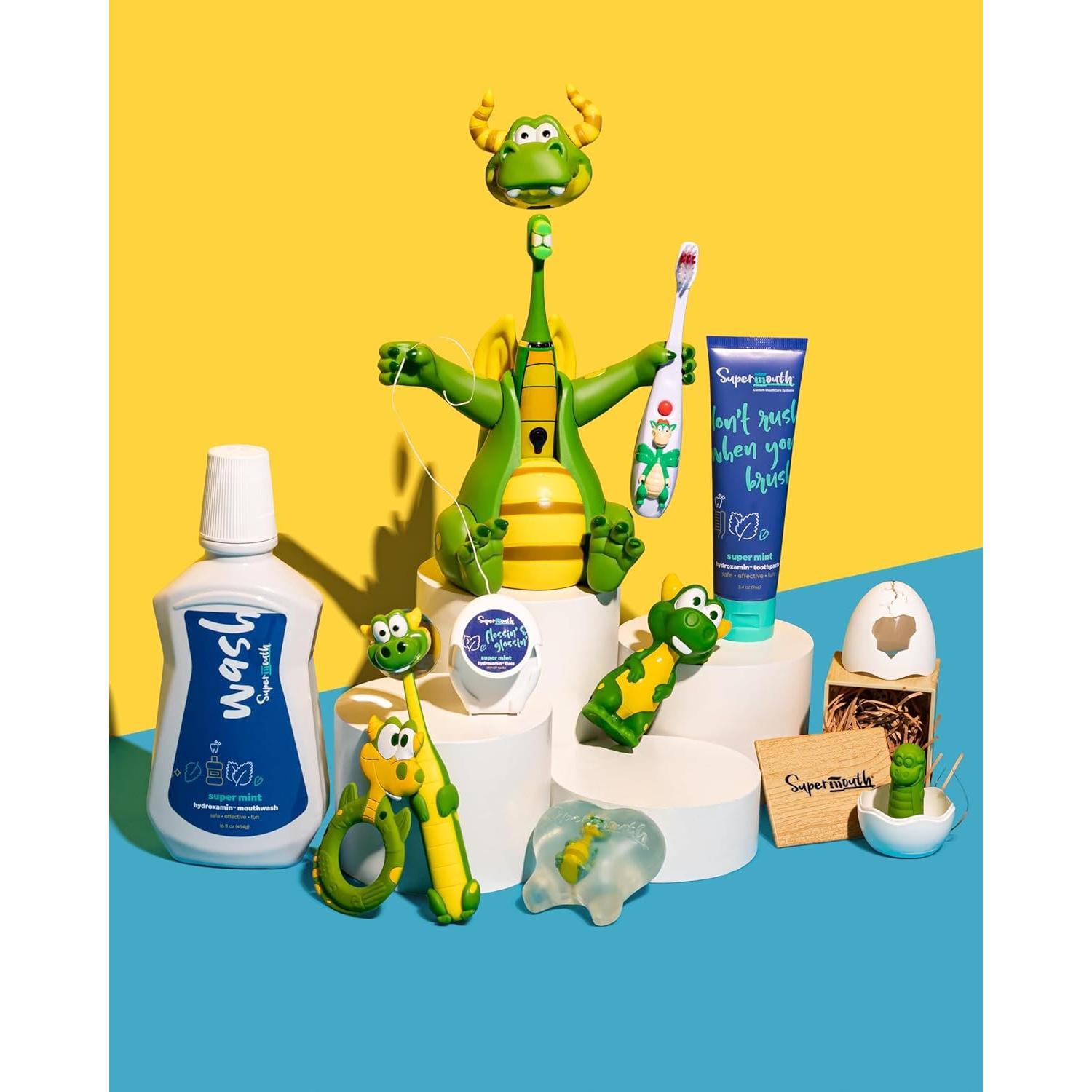 Cepillo de Dedo para Bebés SuperMouth® - Cerdas Suaves y Linterna