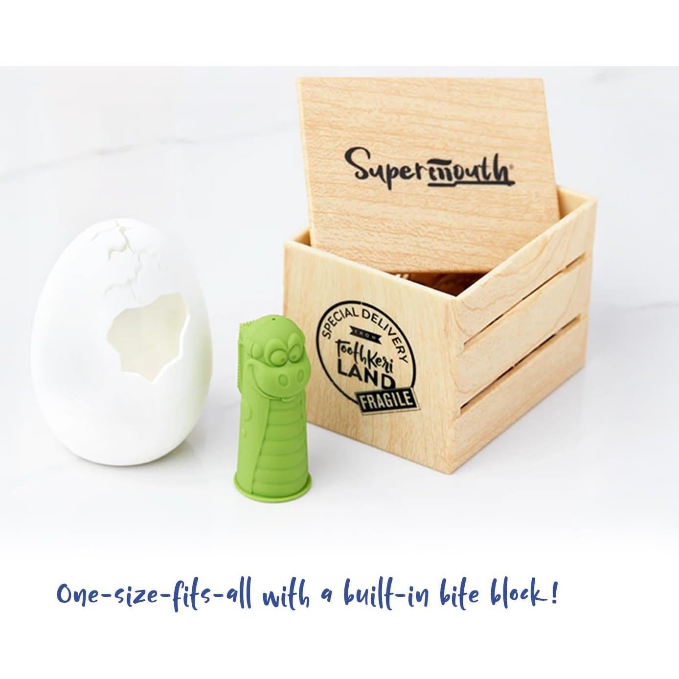 Cepillo de Dedo para Bebés SuperMouth® - Cerdas Suaves y Linterna