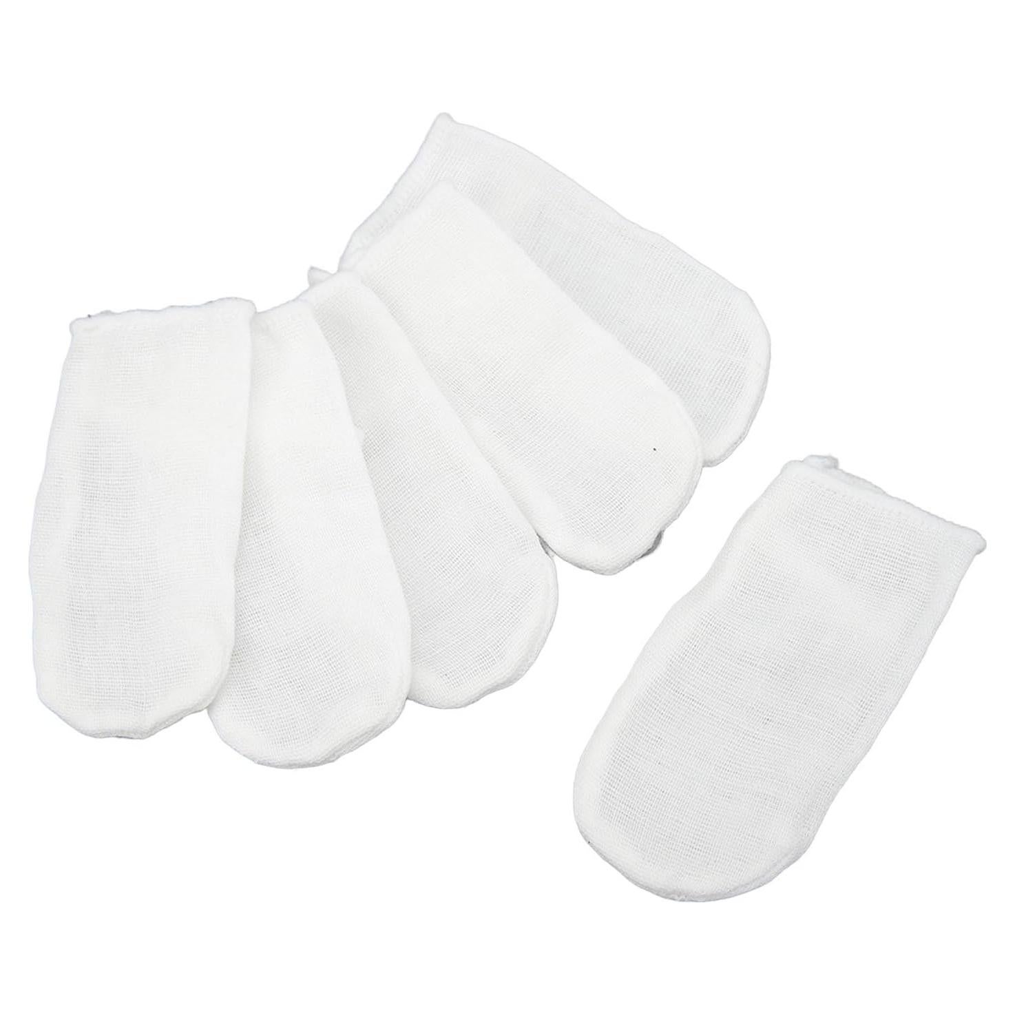 Cubierta de dedo de gasa Brrnoo para limpieza oral bebé 6 piezas