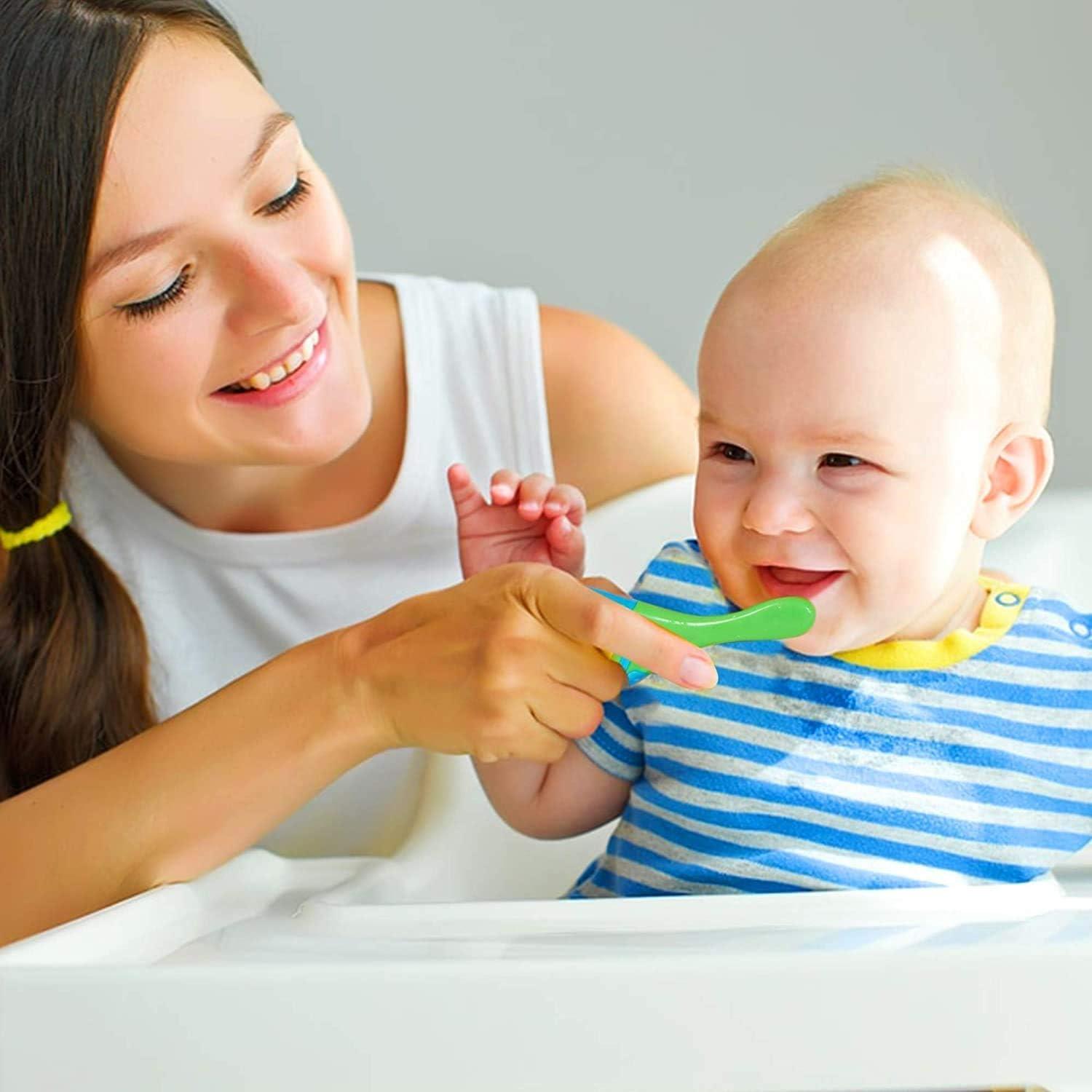 Cepillo de Dientes para Bebés Ecovona - 4 Unidades, Cerdas Suaves