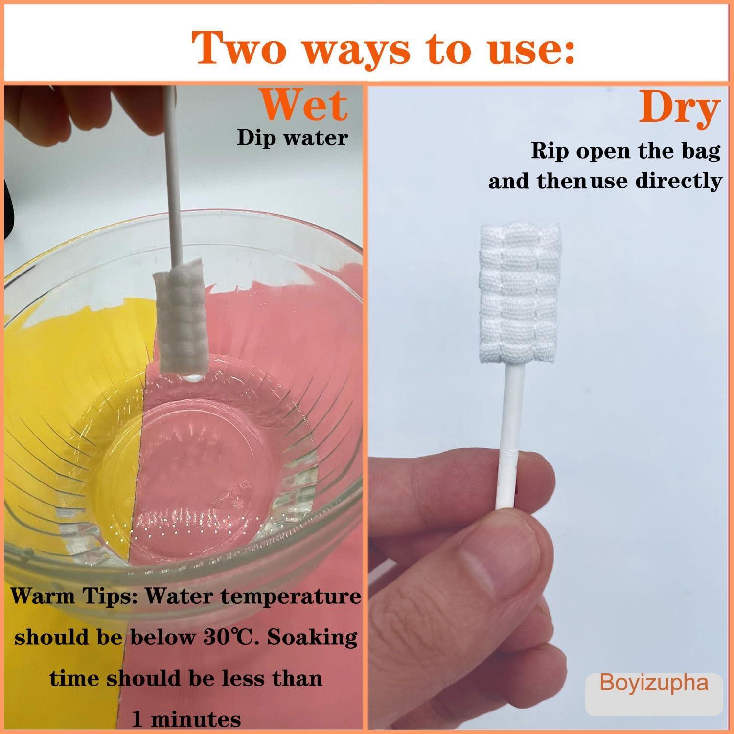 100 Cepillos de Dientes Desechables Bebés ALX 0-36 Meses