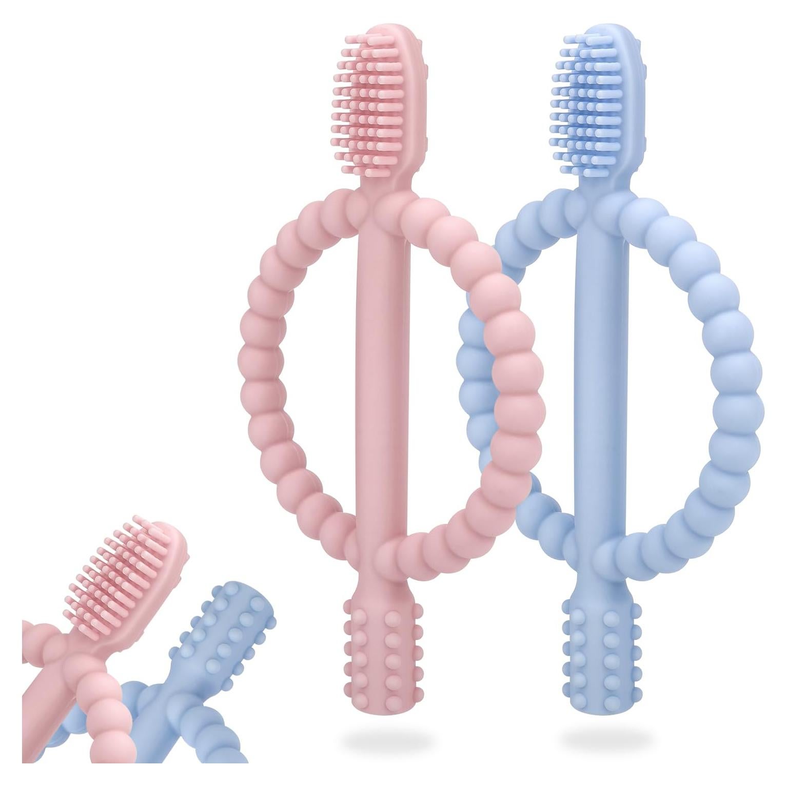 Mordedor de Dentición para Bebés MISSLILI - Silicona Suave 2 Piezas