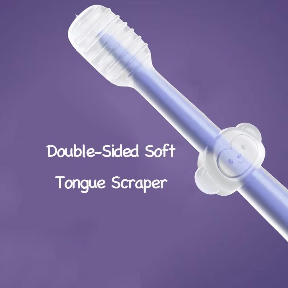 PandaEar Juego de Cepillos de Dientes de Silicona para Bebés 0-18 Meses