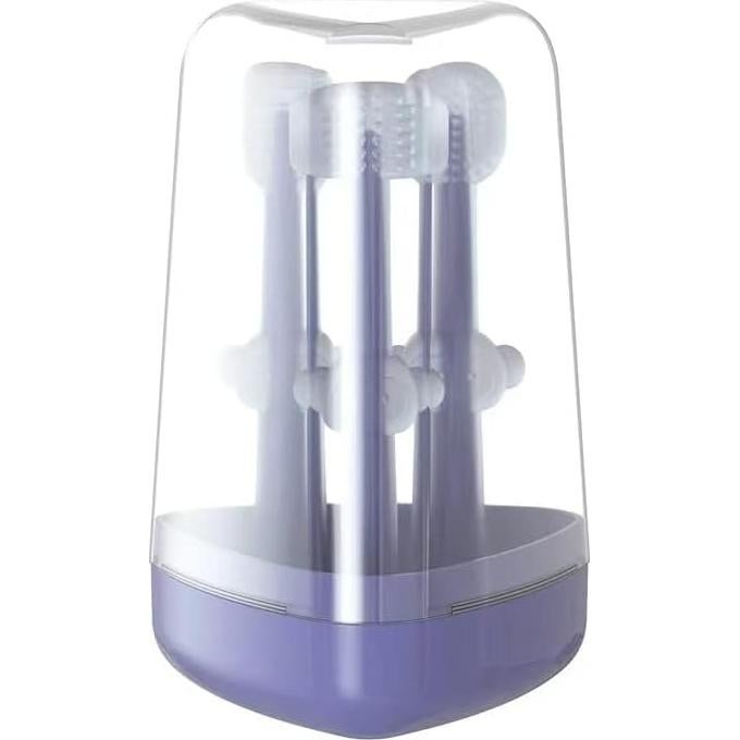 PandaEar Juego de Cepillos de Dientes de Silicona para Bebés 0-18 Meses