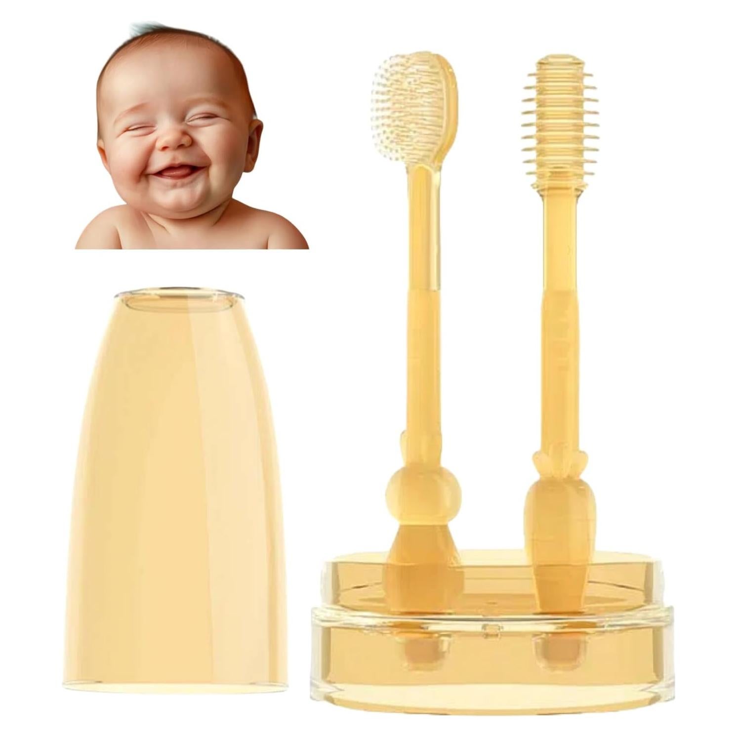 Cepillo de Dientes para Bebés FOREVIVE Ámbar 6-12 Meses