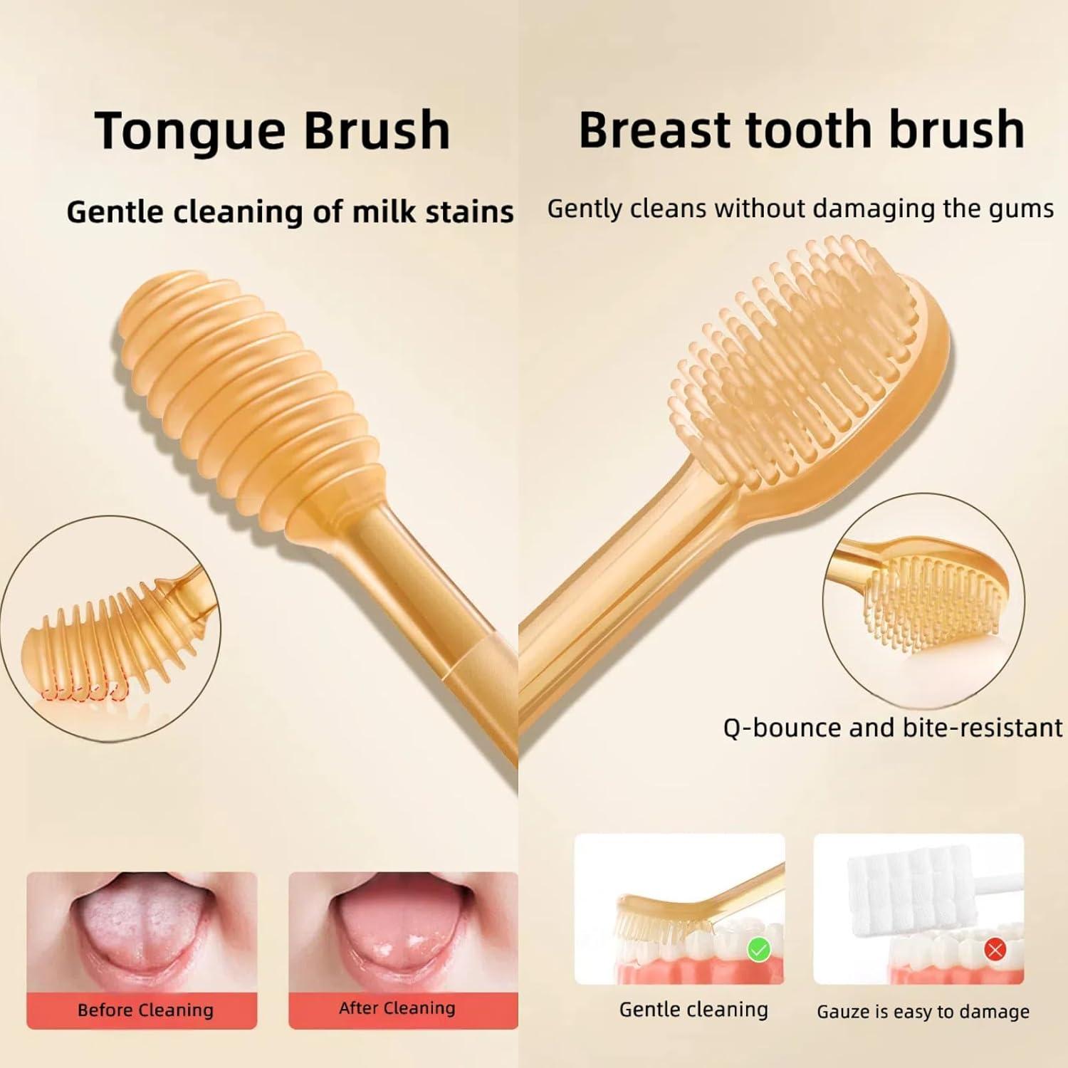 Cepillo de Dientes para Bebés FOREVIVE Ámbar 6-12 Meses