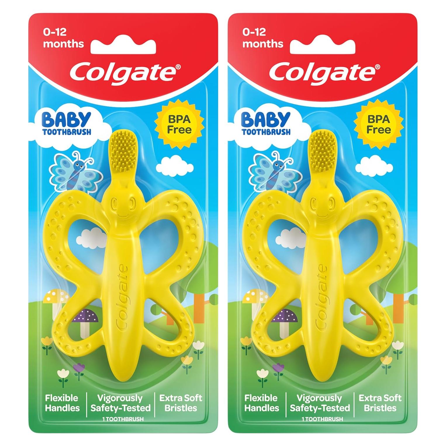 Cepillo de Dientes y Mordedor Colgate para Bebés - 2 Unidades