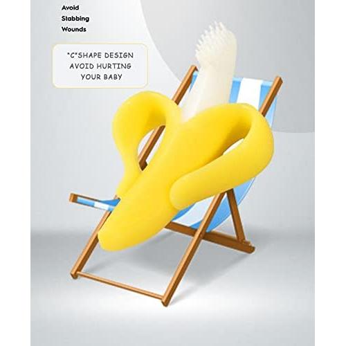 Cepillo de Dientes Suave de Silicona Plátano Dupad 3+ Meses