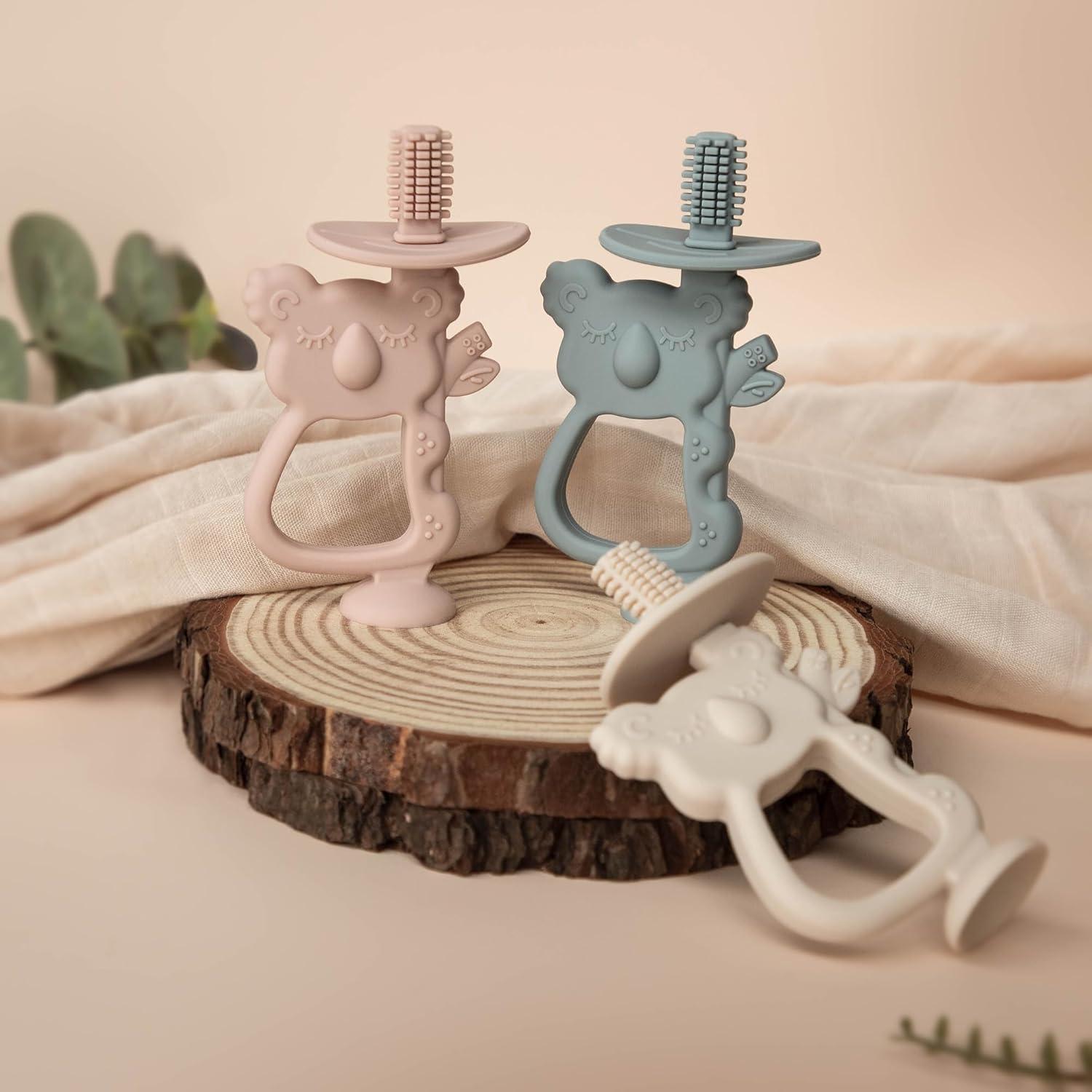 Kit de Cuidado Oral Moonkie Baby | Cepillo de Dedo y Limpiador